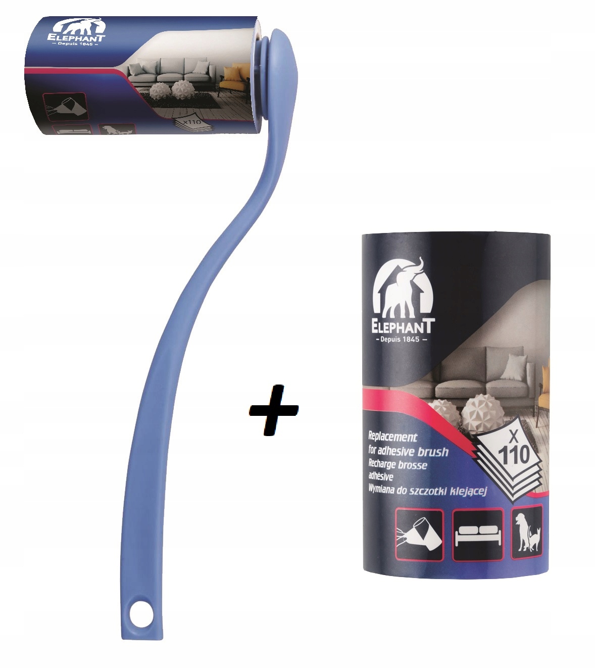 

Elephant Szczotka Klejąca 110 Listków + Zapas