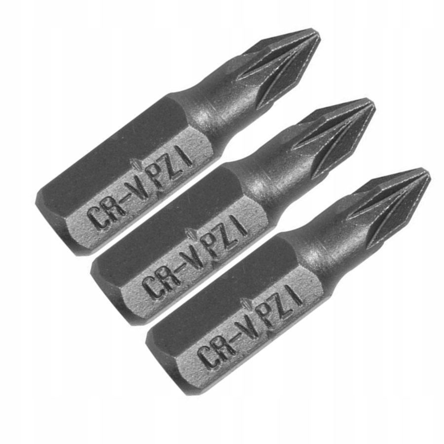 

Bit Bity Końcówki Wkrętakowe 1/4 x25mm PZ1 3 szt.