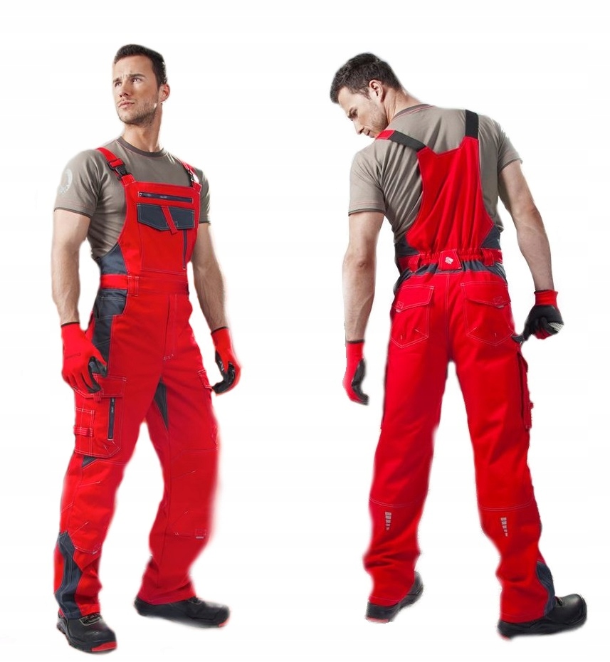 Рабочие брюки-комбинезон с двойной строчкой r. 60