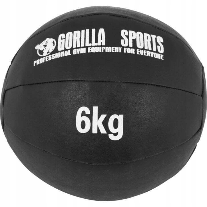 

Piłka lekarska skóra 6kg rehabilitacyjna crossfit