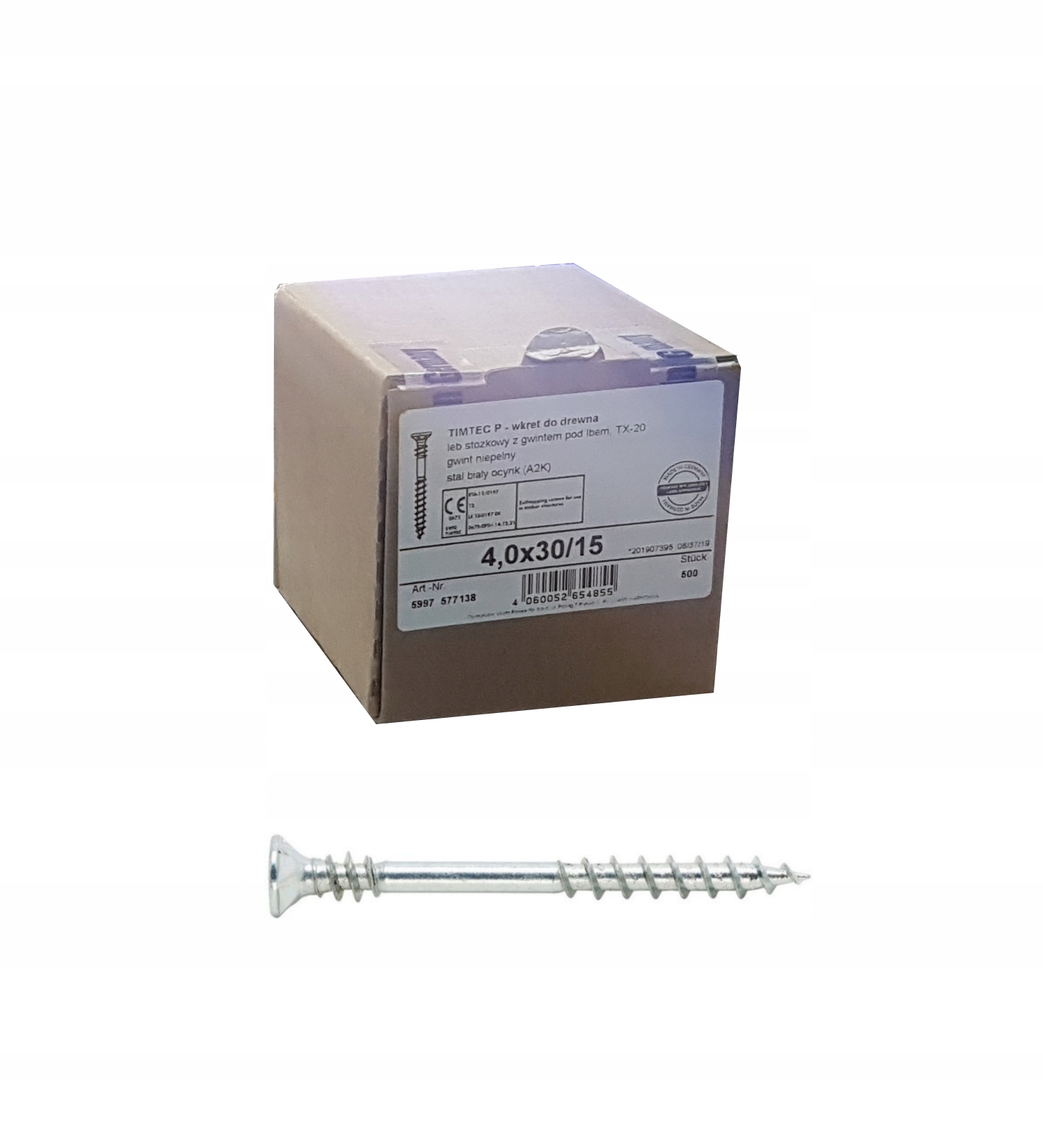 Wkręty Timtec Wurth 4x30 500szt