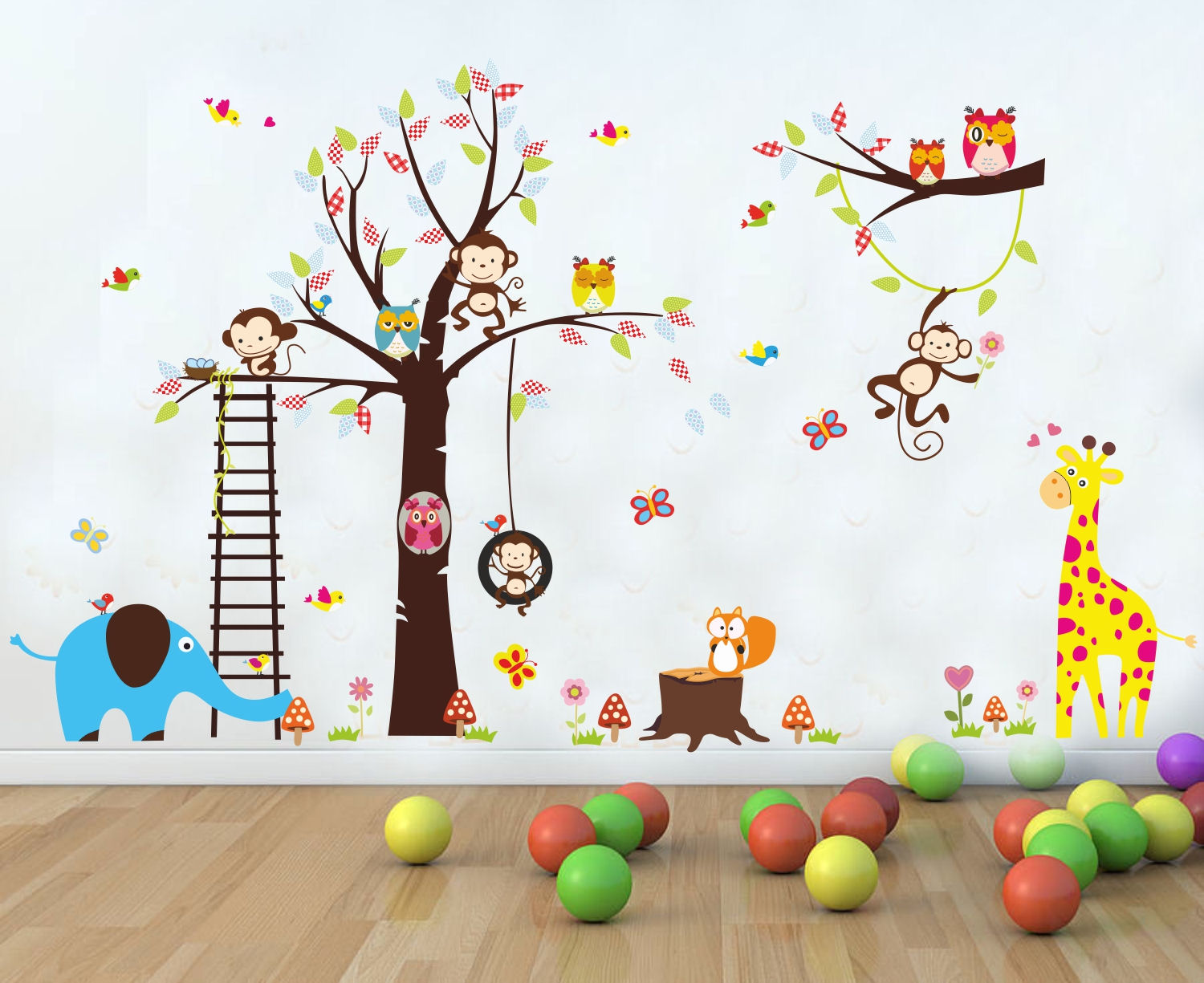 Naklejki na ścianę ścienne dla dzieci sówki sowy Bohater brak