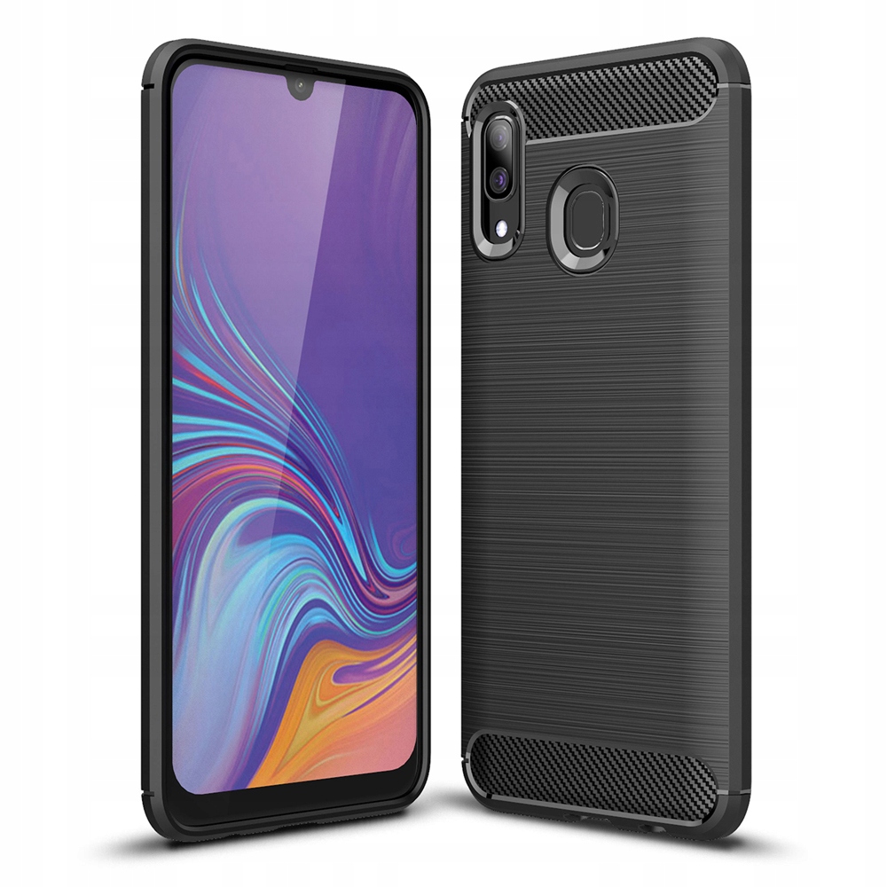 

Etui Pancerne Karbon do Samsung Galaxy A40 + Szkło