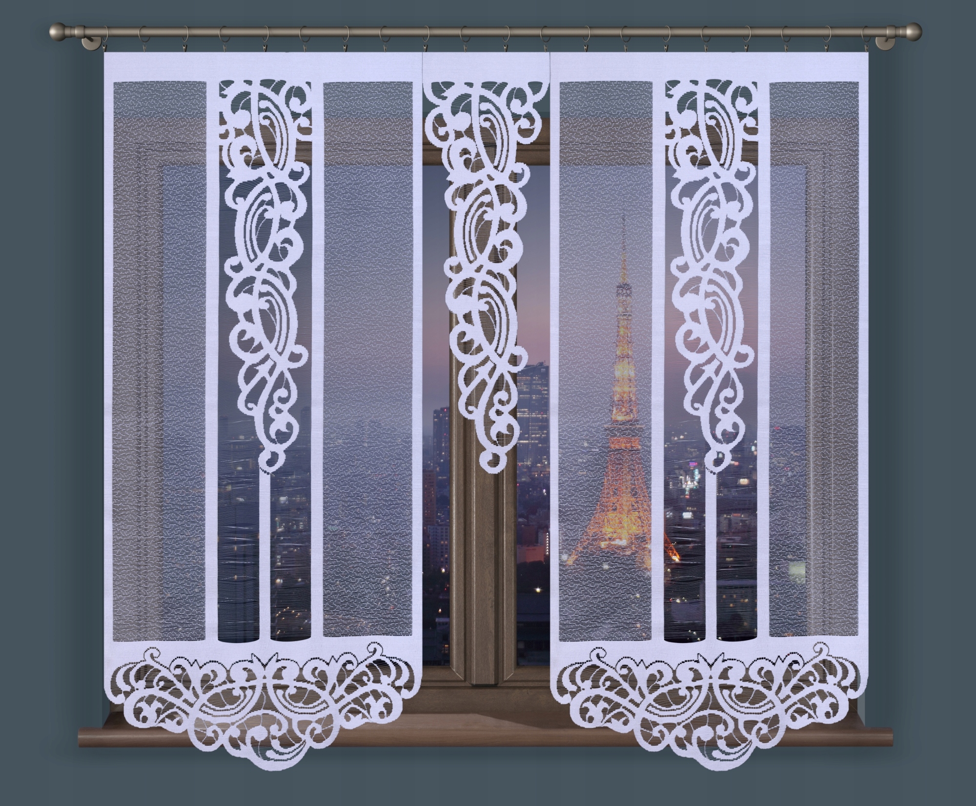 PANEL AŻUR FIRANA GOTOWA ŻAKARD FIRANKI EKRANY POR Marka inna