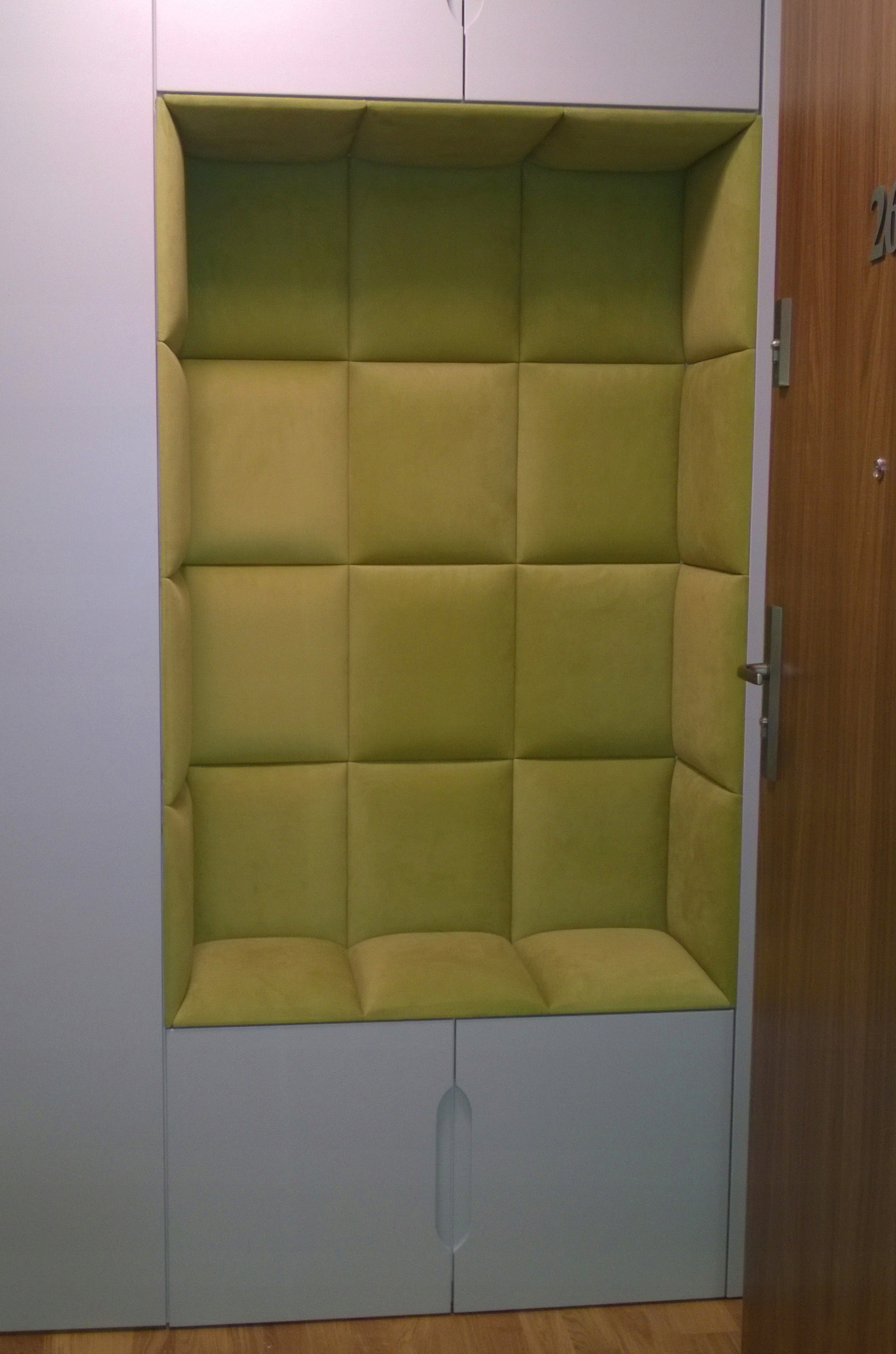 Panele tapicerowane 30x30 ścienne siedzisko wnęka Producent CustomSpace