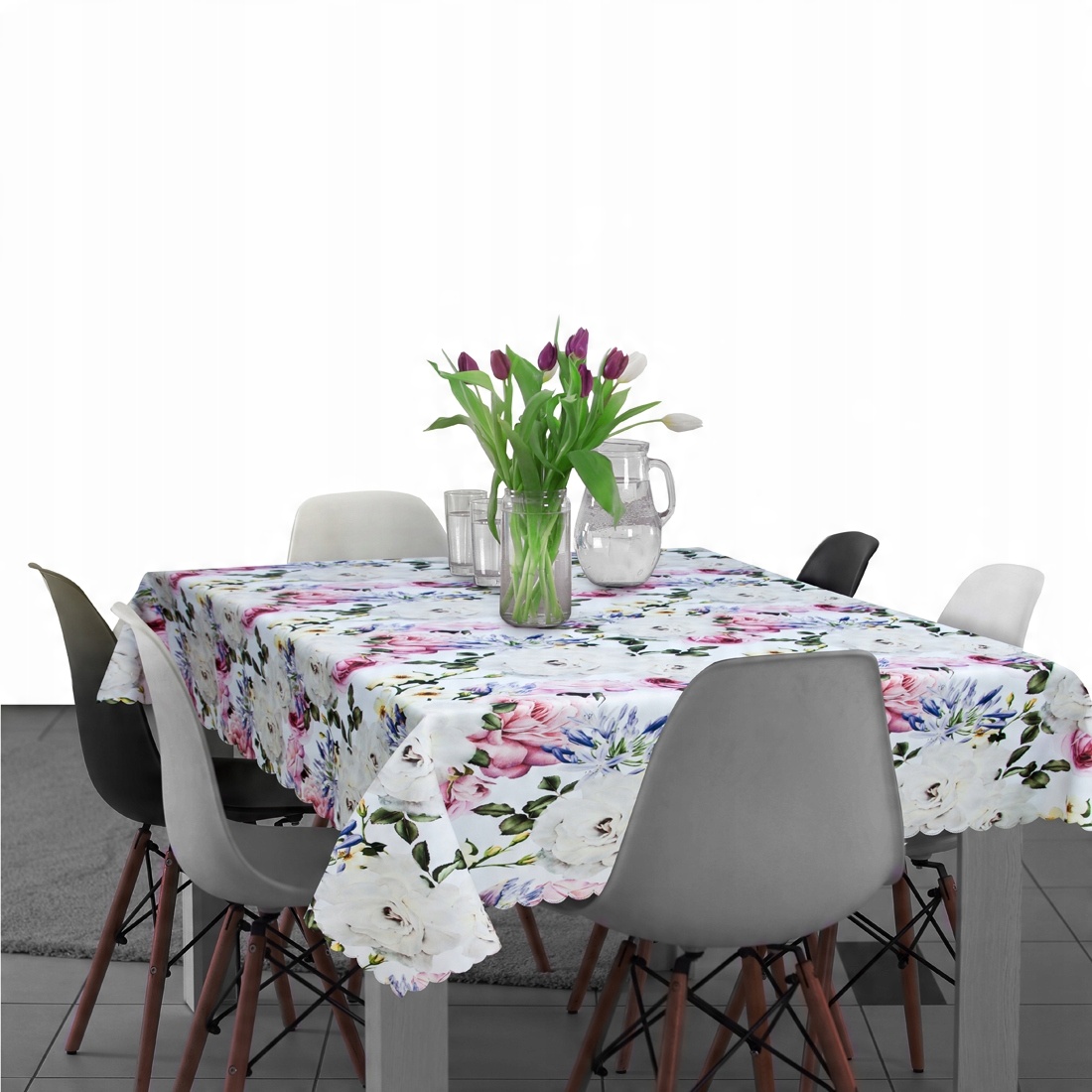 

Obrus plamoodporny 140x300 Duże Kwiaty D118