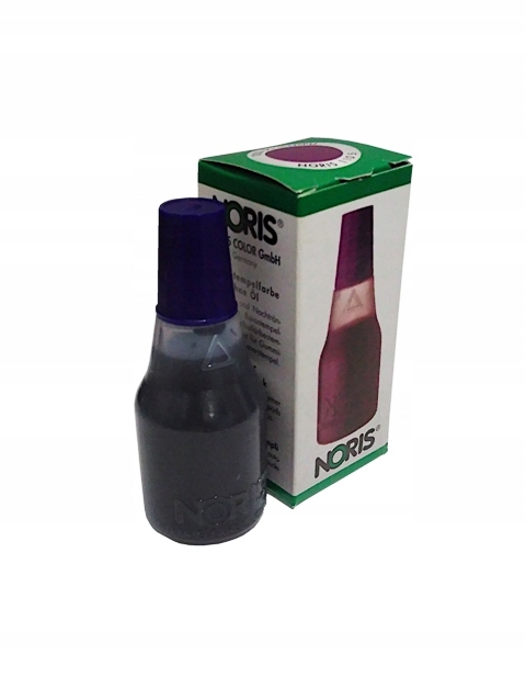Tusz do pieczątek stempli 25ml fioletowy NORIS