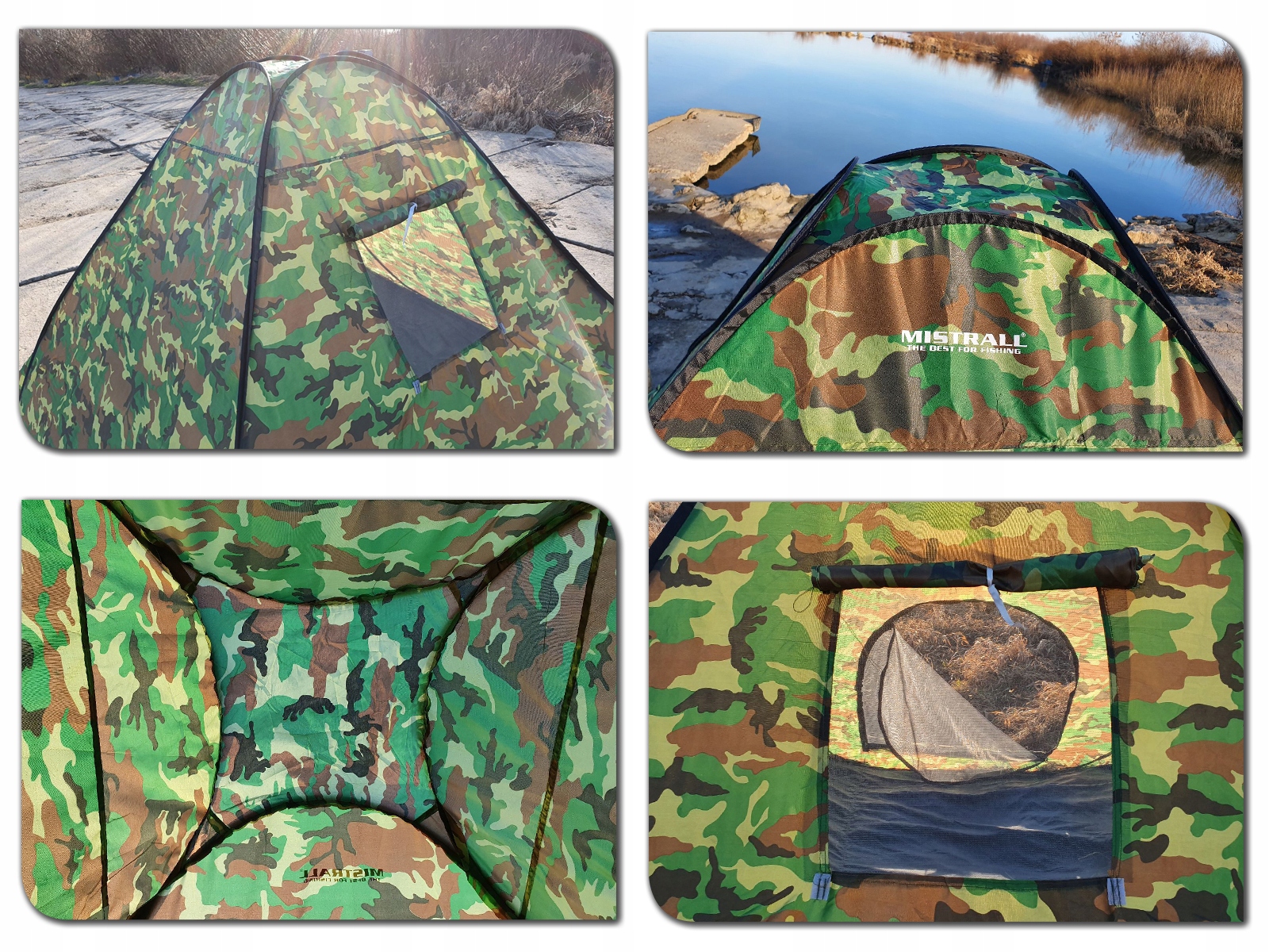 SZYBKI AUTOMATYCZNY NAMIOT WĘDKARSKI MISTRALL MORO Długość 230 cm
