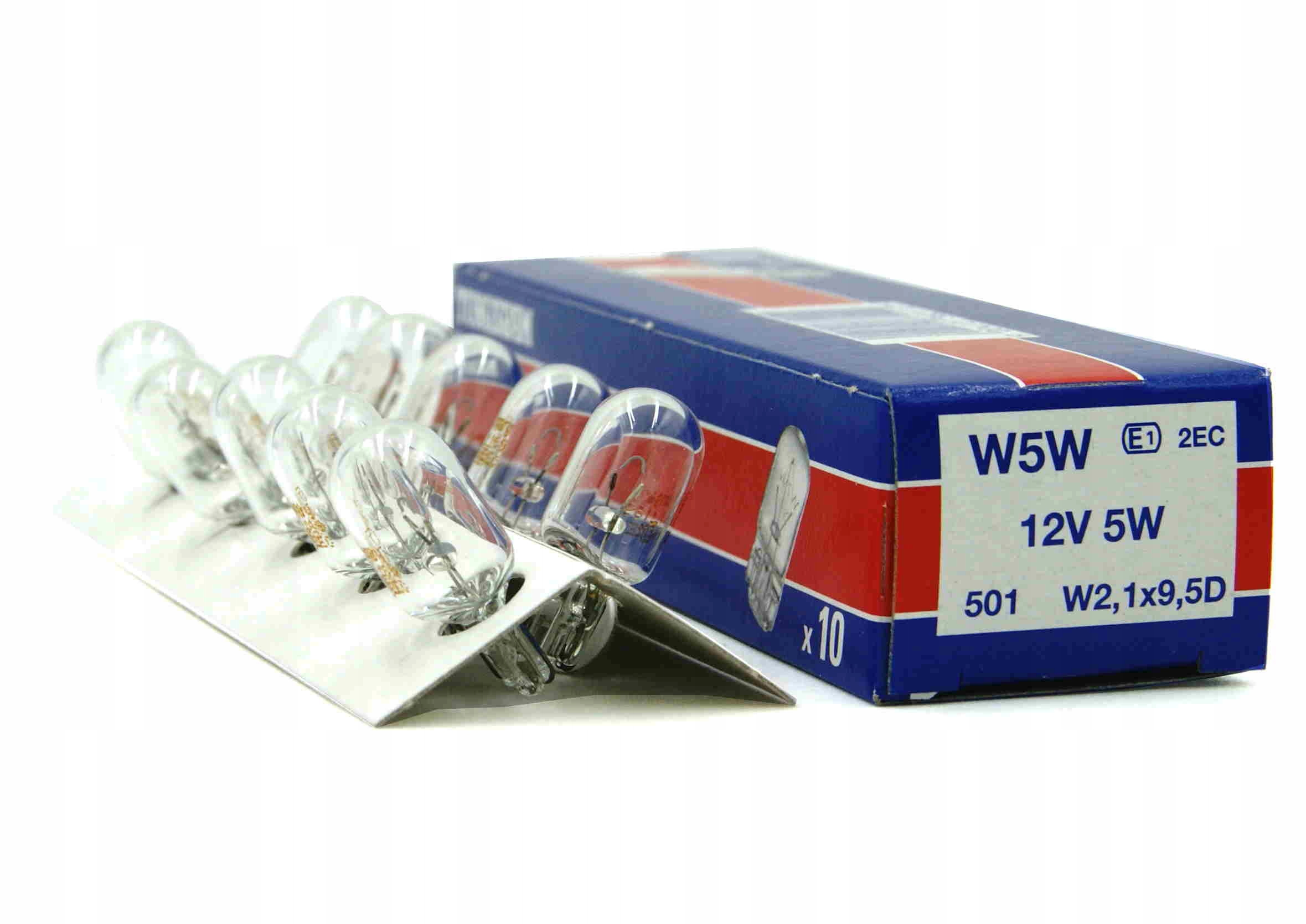 

Tungsram W5W Żarówka Całoszklana 12V 5W 10 Szt.