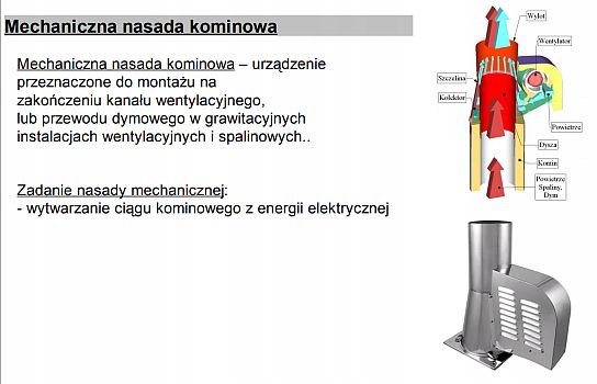 Generator ciągu kominowego GCK150CH-PK Darco Średnica 150 mm
