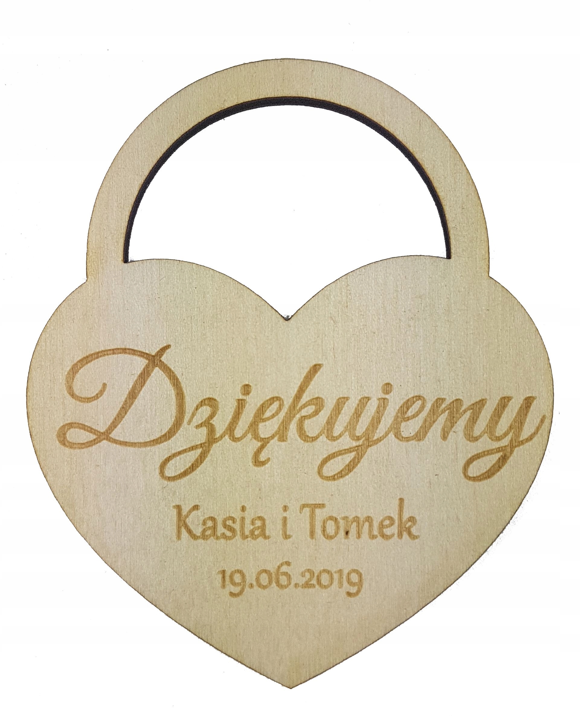 

Drewniane podziękowania dla gości wesele grawer w5