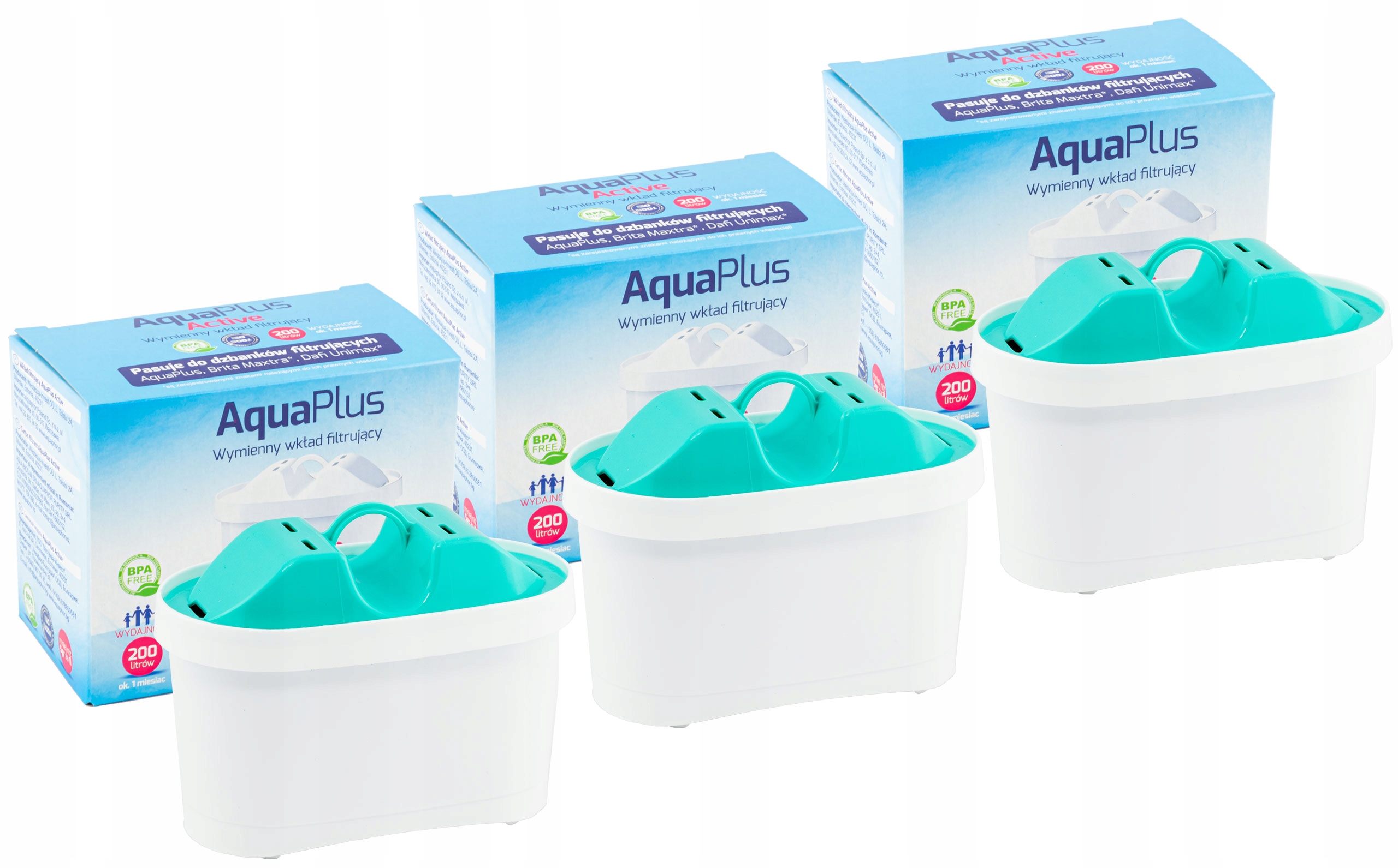 

3x 60 Dni filtr wkład AquaPlus Active do Brita B25