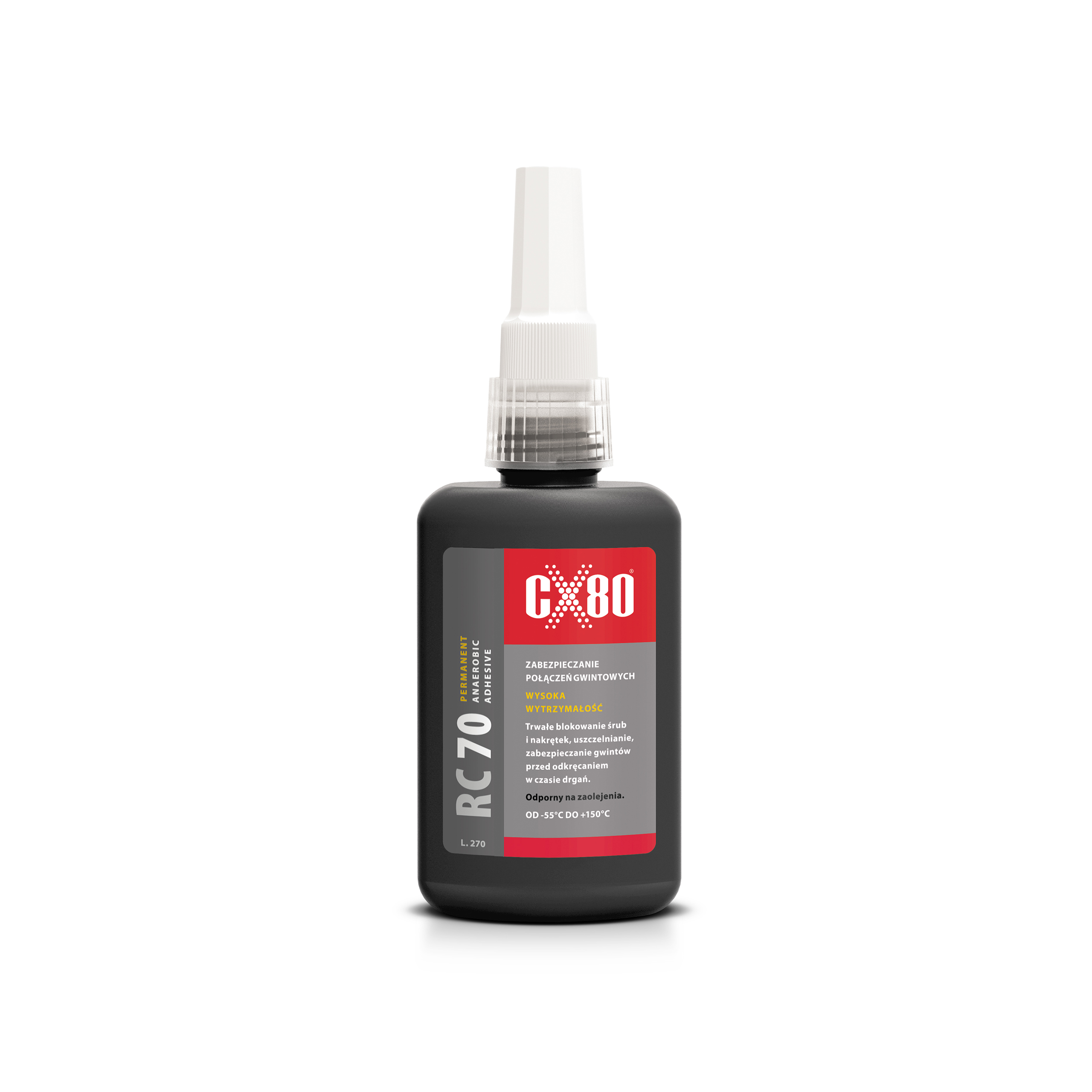 CX80 60090 RC70 Klej Anaerobowy 50ML Zielony Klej trwały do śrub