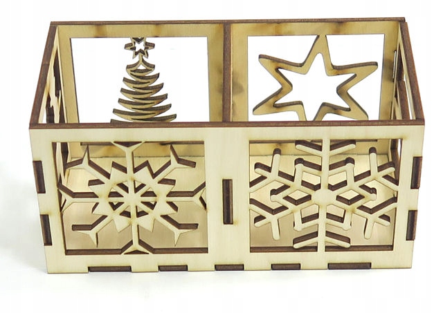 ŚWIĄTECZNY DEKOR ŚWIECZNIK ŚWIECZKA TEALIGHT YD19 Marka Scrapdesing