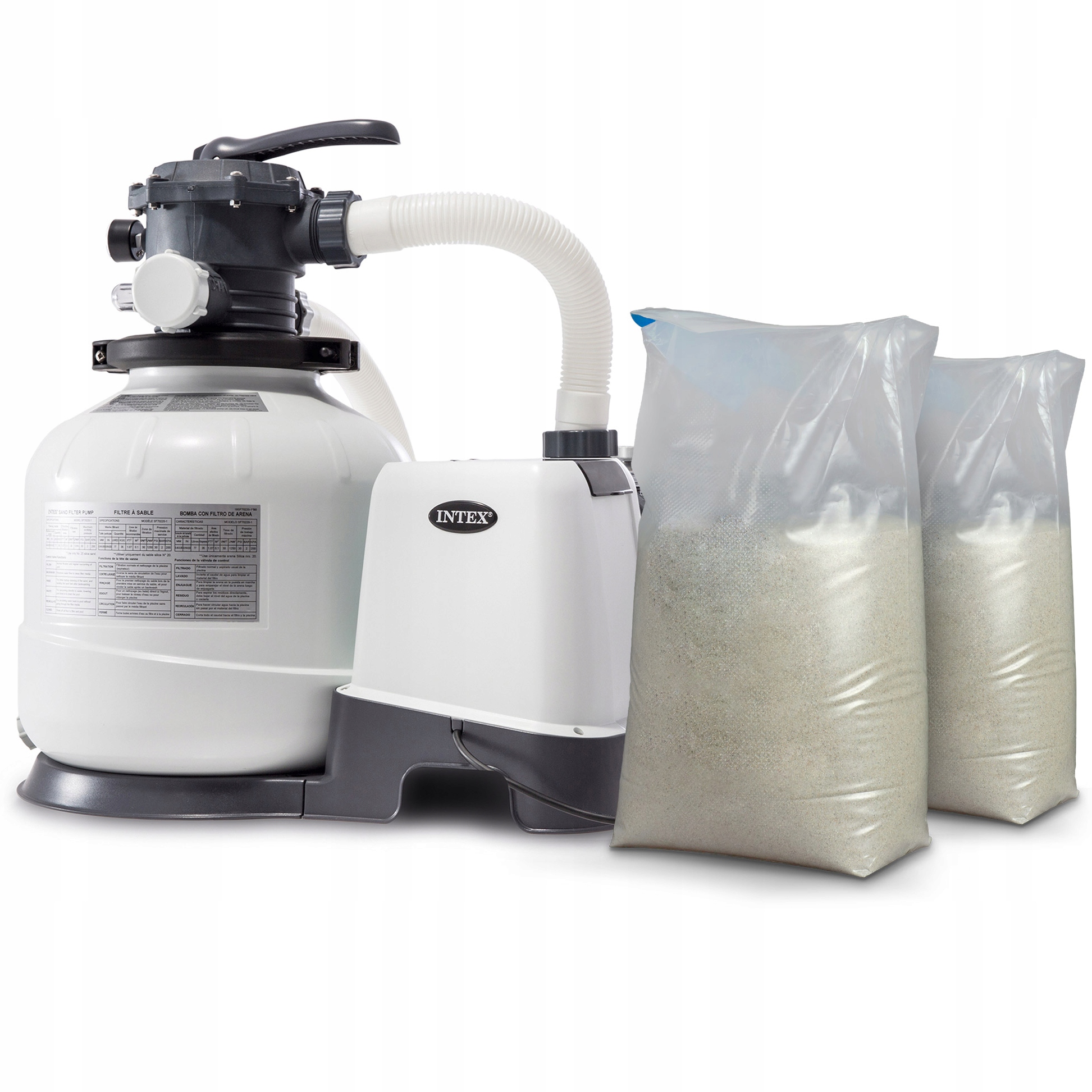 

Pompa Piaskowa 10500 l/h + Piasek 50KG Intex 26648