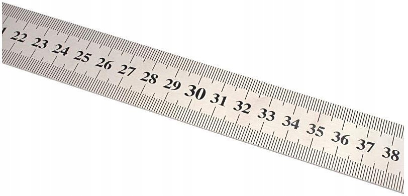PRZYMIAR LINIOWY 1000 LINIAŁ LINIJKA STALOWY MIARA Szerokość 0 mm