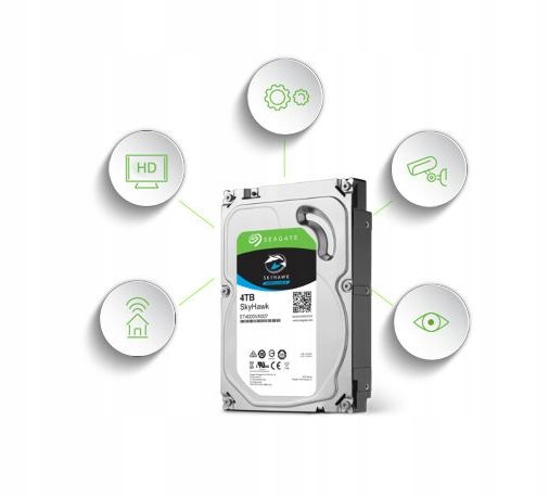 DYSK SEAGATE SkyHawk ST2000VX015 2TB monitoring Pojemność dysku 2TB