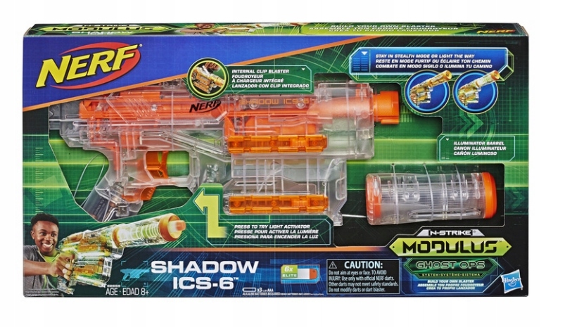 HASBRO NERF N-STRIKE MODULUS SHADOW ICS 6 E2655 Bohater brak