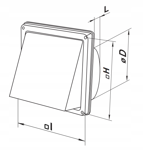WYRZUTNIA KRATKA Z KLAPA ZWROTNA ZAWÓR SUA Ø100 mm NIERDZEWKA KWASÓWKA INOX Rodzaj Czerpnie/wyrzutnie