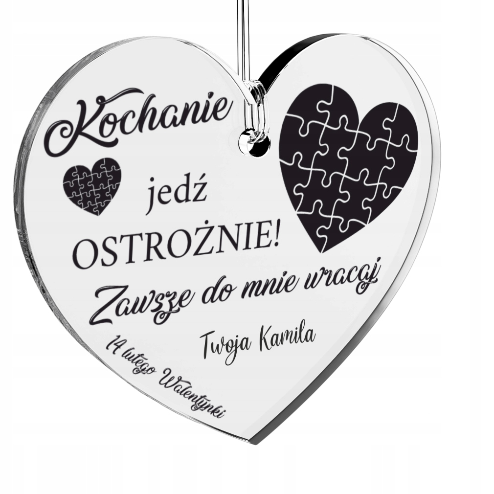 

Walentynki urodziny Zawieszka do Auta