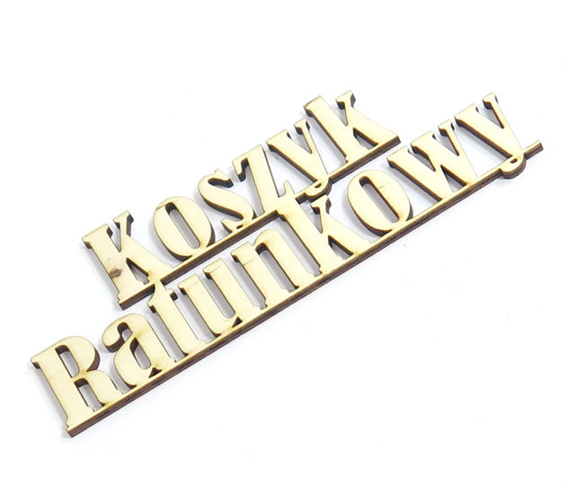 

Dekor Decoupage Napis Koszyk Ratunkowy ZE12