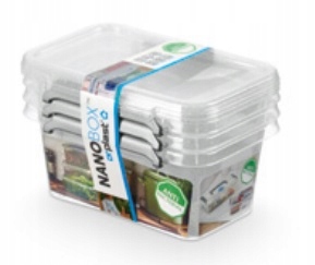 

Pojemniki Do Lodówki Żywności Antybakteryjne 3x500