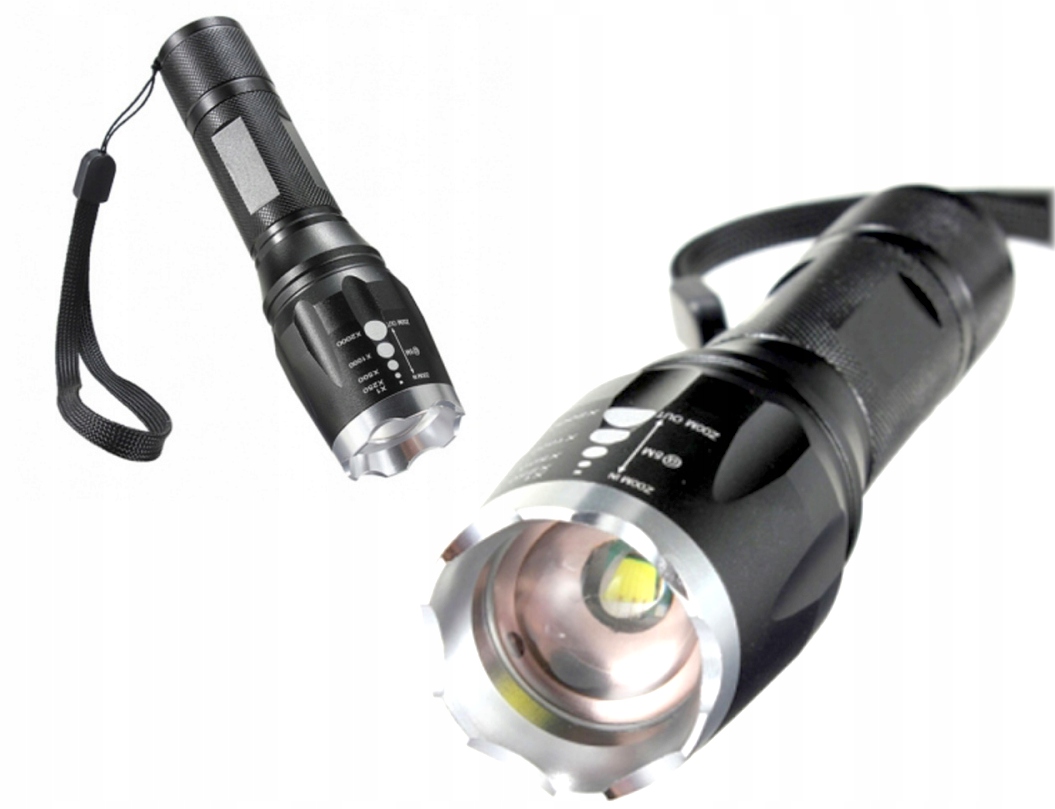 

Wodoodporna Latarka Rowerowa Led Funkcja Zoom 800m