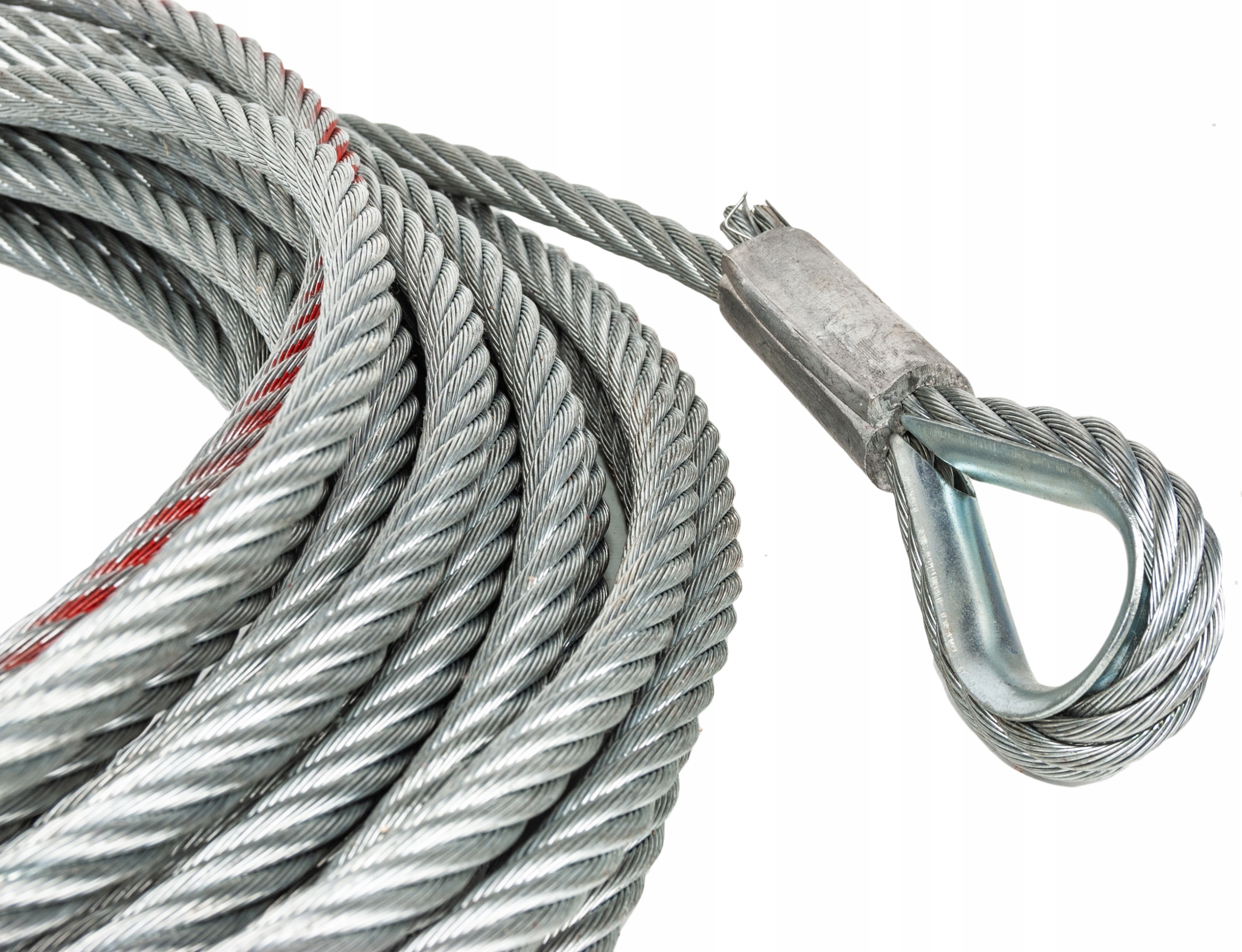 LINA STALOWA DO WYCIĄGARKI 27m 9,5mm 7T KAUSZA Waga produktu z opakowaniem jednostkowym 0.01 kg