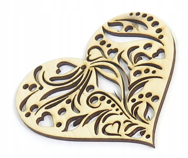 

Decoupage Dekor Ażurowe Serce Sklejka 10x10cm DT47