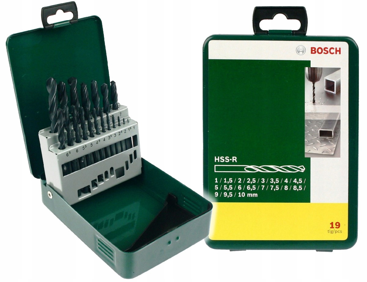 

Zestaw 19 wierteł Hss-r do metalu Bosch w kasecie