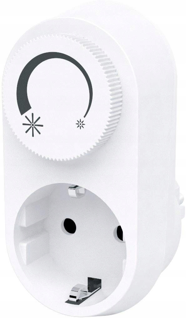Led otočný stmívač pro zásuvku 3-24W 230V Bílý Rev EMD201