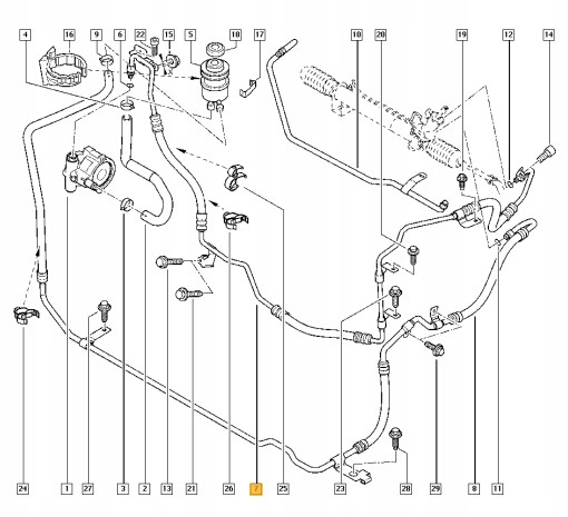 PRZEWOD WSPOMAGANIA TRAFIC II VIVARO 2 0 DCI CDTI Part number 93853730