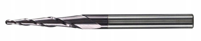 Frez VHM stożkowy R0.75 6x30 mm tapered relief mdf