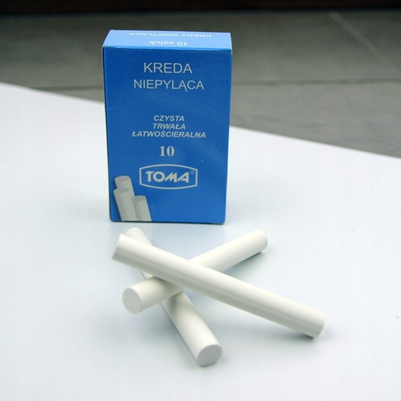Kreda niepyląca TOMA 10 szt biała Kod producenta KR