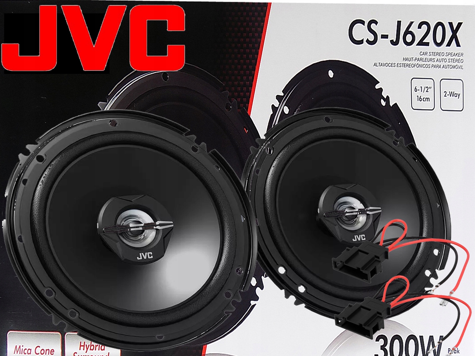 DWUDROŻNE GŁOŚNIKI JVC VW PASSAT B5 GOLF 4 5 POLO