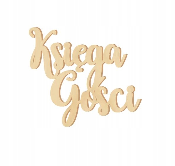Księga Gości Napis ze Sklejki 100X90 mm A11