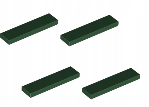 

Lego Płytka płaska 1x4 ciemny zielony 2431 - 4szt