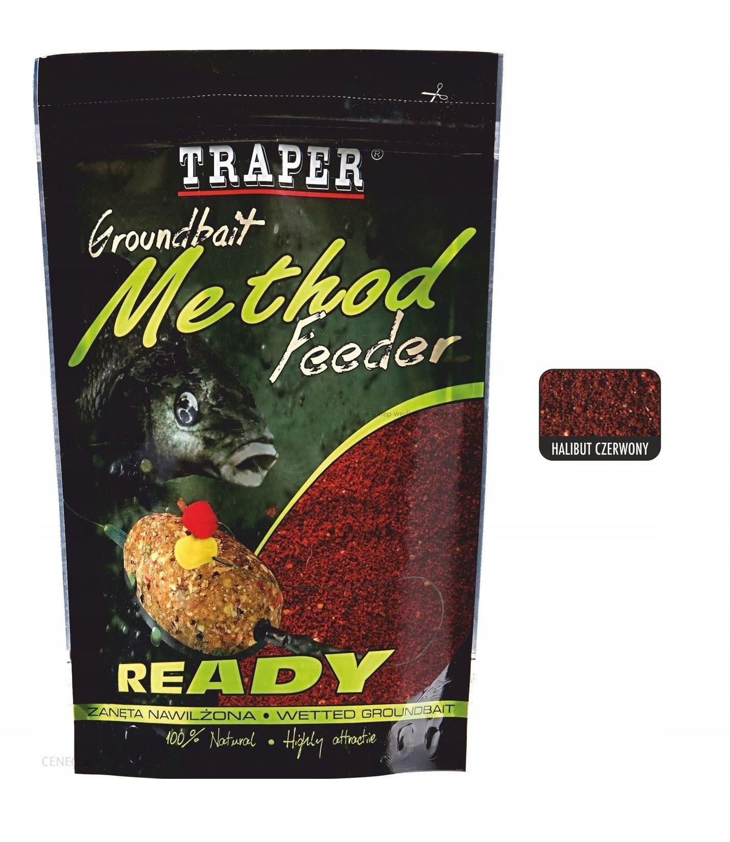 TRAPER METHOD FEEDER READY 750g HALIBUT RED