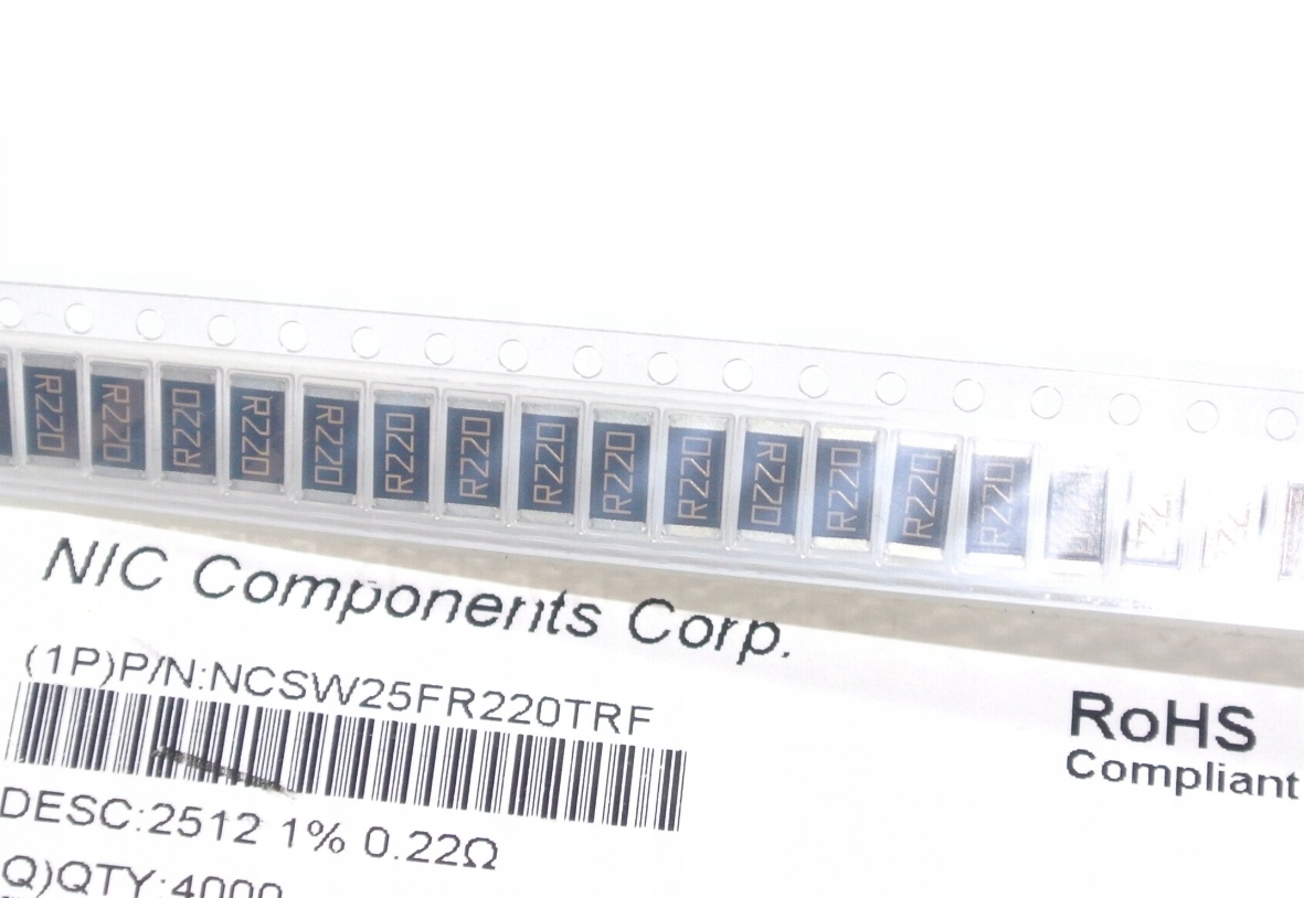 

0.22R 1W 1% Smd 2512 Rezystor R22 _ [20 sztuk]