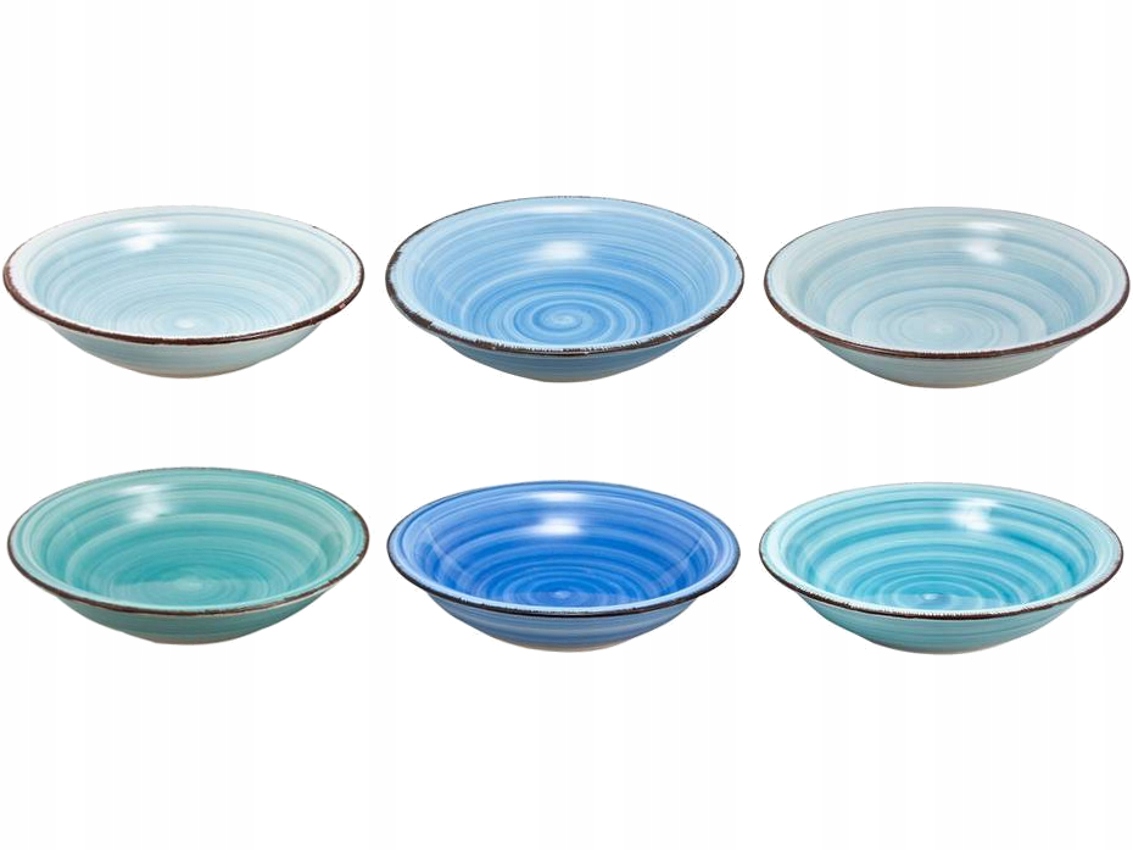 

Ceramiczne talerze głębokie 400ml 6szt Linia Baita