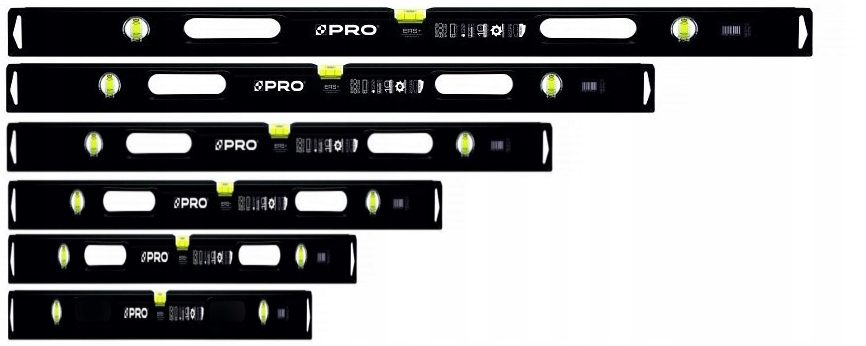 

Poziomnica PRO-800 Zestaw 6 Szt 60-200 CM Polskie