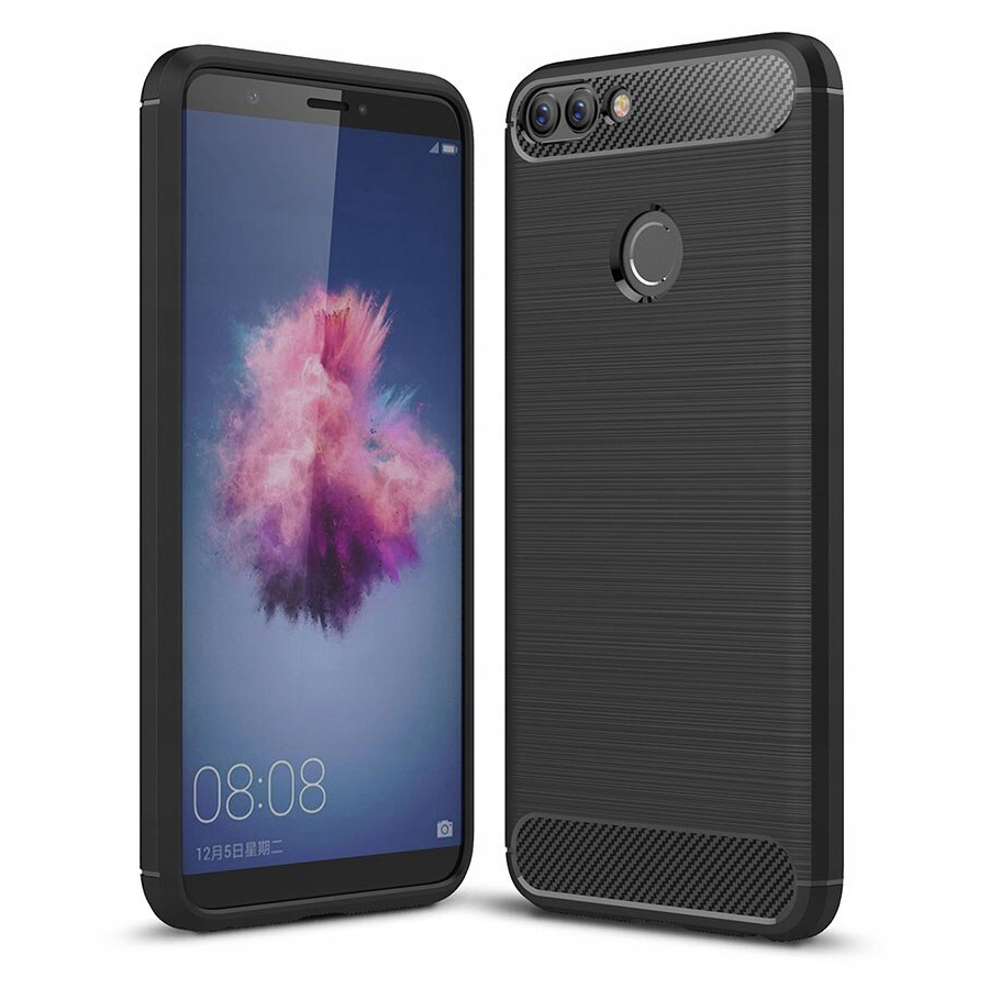 

Etui Pancerne Karbon do Huawei P Smart 2018 +szkło