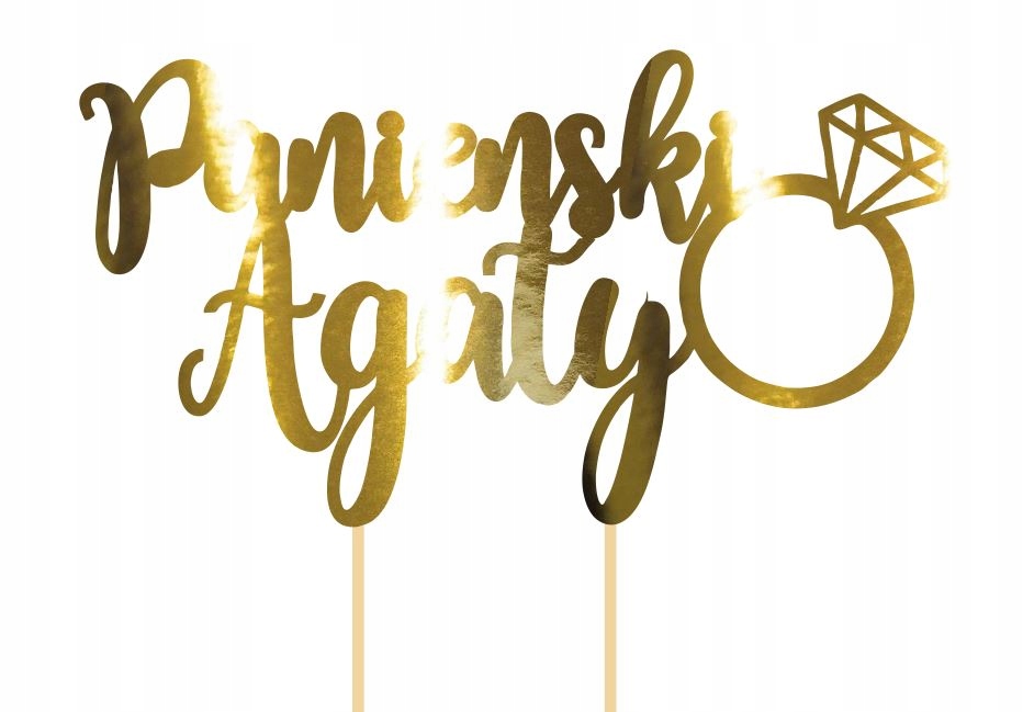 

Topper Ozdoba Na Tort Panieński Imię Pik