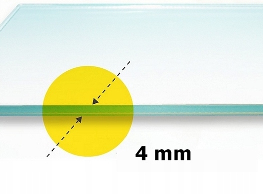 SZKŁO ŻAROODPORNE DO KOMINKA SZYBA KOMINKOWA na wymiar + TAŚMA Marka Neoceram