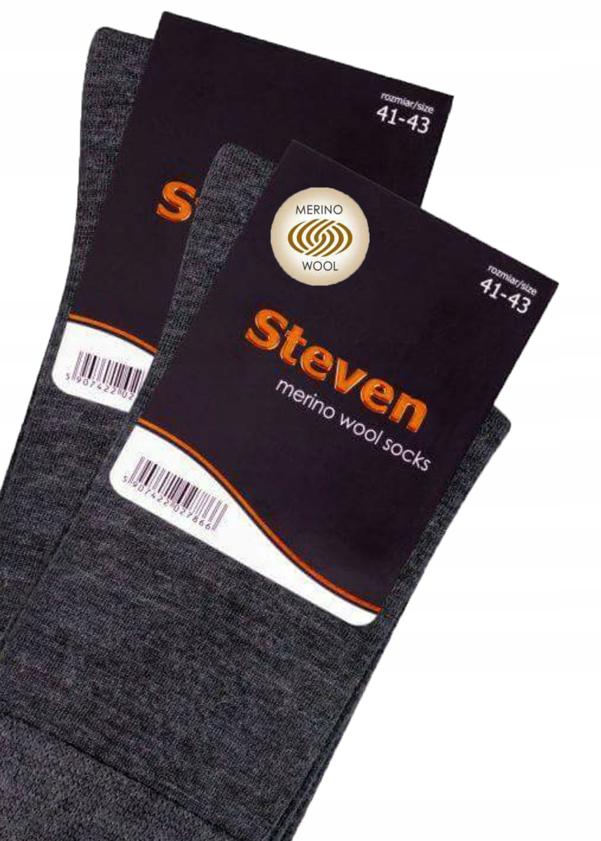 STEVEN skarpety MERINO WOOL 130 melanż # 44-46 Marka Steven