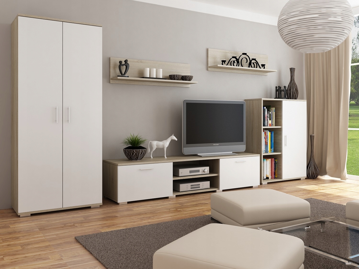 Sada nábytku Nábytek California sonoma/bílá