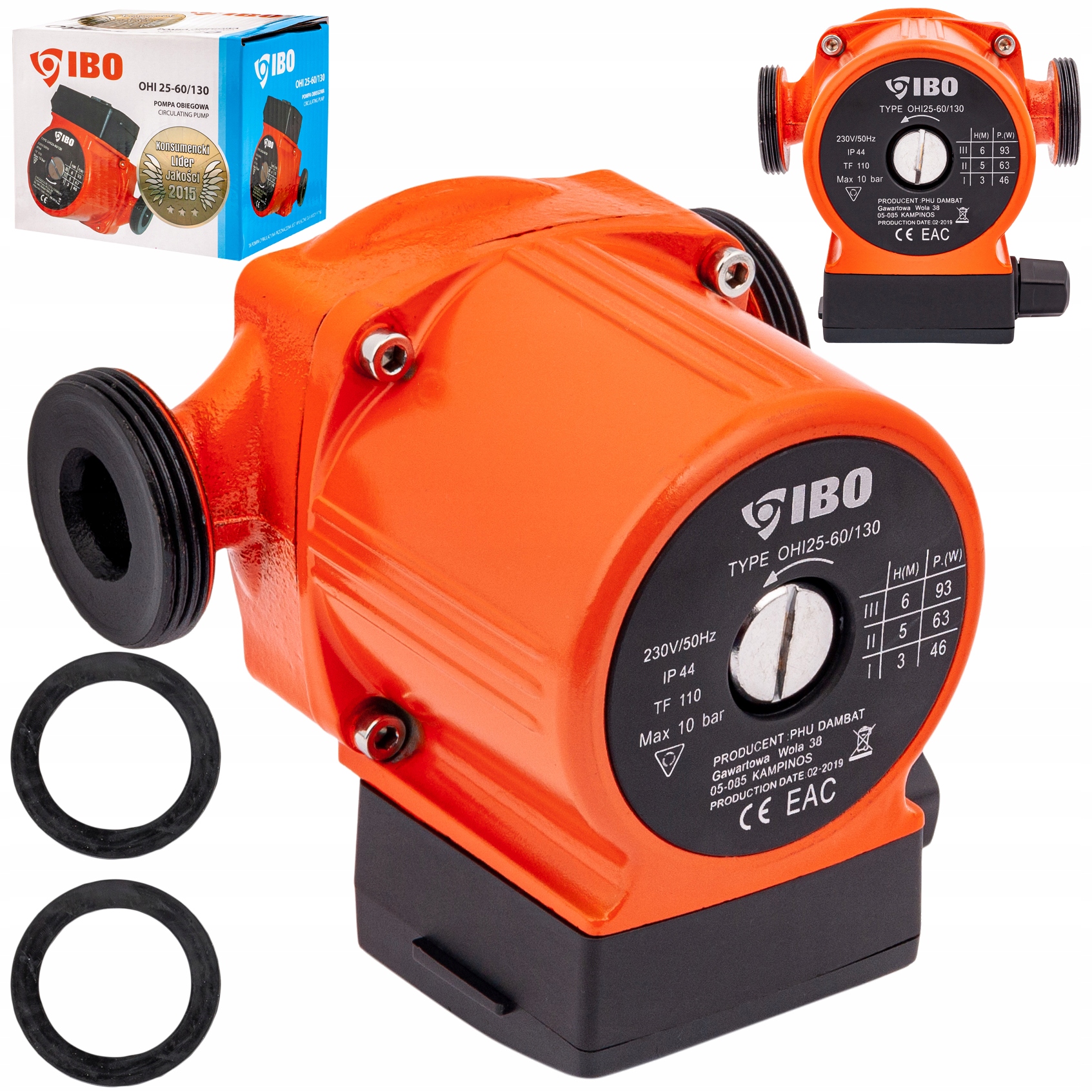 

Pompa Obiegowa 25-60 130 Cyrkulacyjna Do Pieca Co