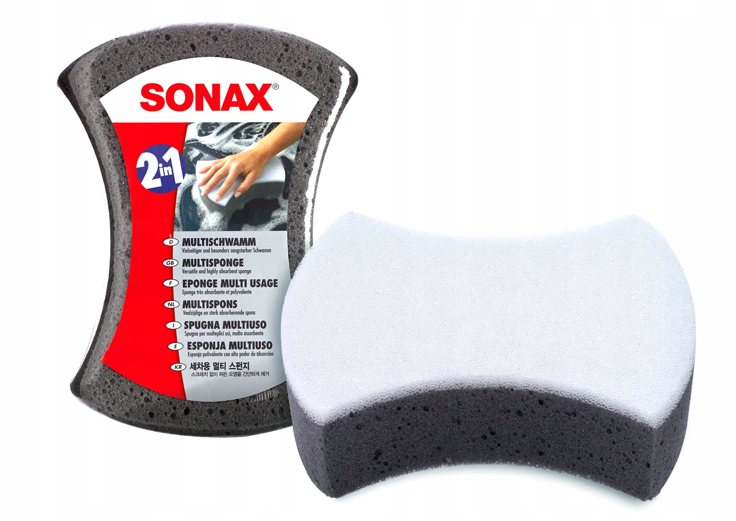 

Sonax Gąbka Uniwersalna Do Mycia Samochodu 2W1