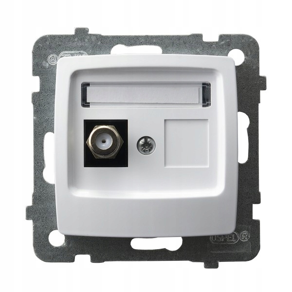 

Gniazdo antenowe F Karo Ospel GPA-1SF/m/00 białe