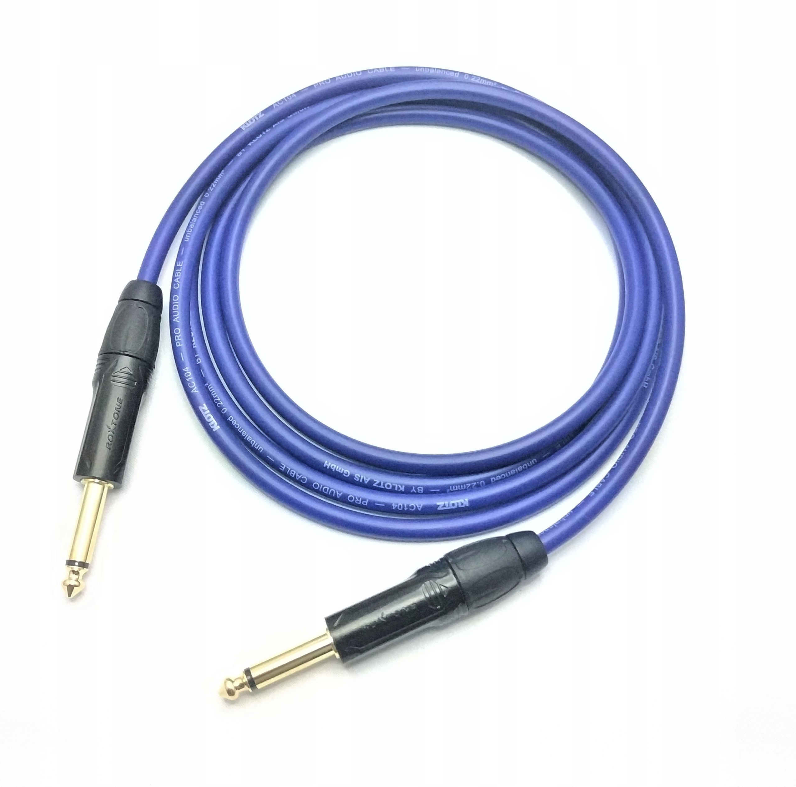 Klotz Kabel gitarowy Jack 6,3mm Roxtone 1m